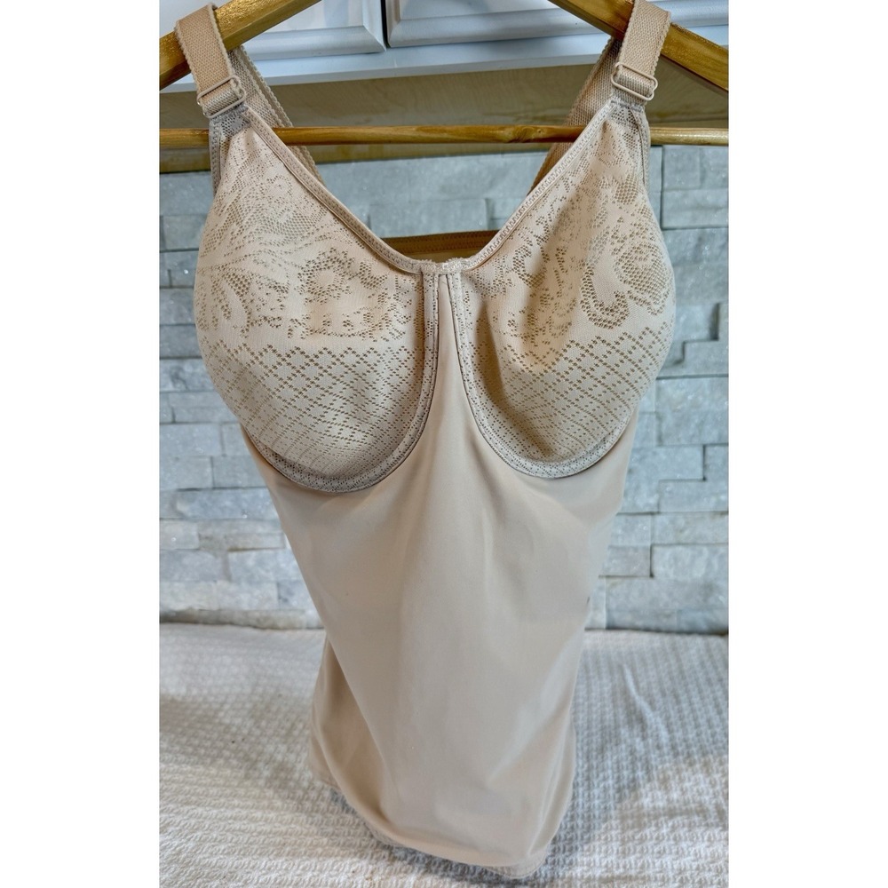 Wacoal Beyond Naked Underwire Camisole Bra 803210 Sand Beige 36DDD Shapewear Top